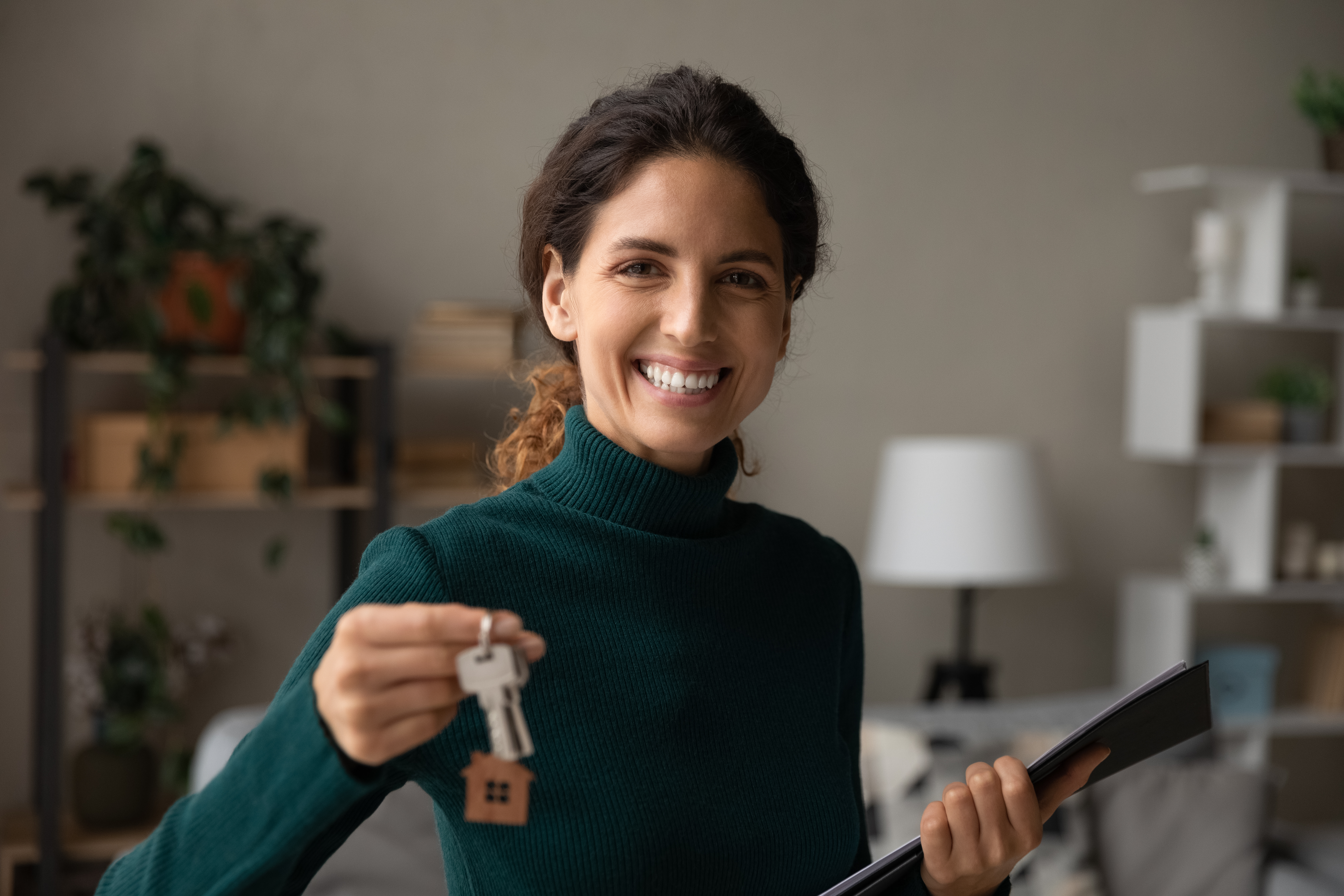 Landlord holding keys